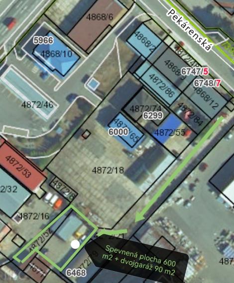 NA PRENÁJOM, spevnená plocha a nádvorie 2200 m2