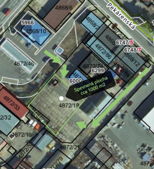 NA PRENÁJOM, spevnená plocha a nádvorie 2200 m2