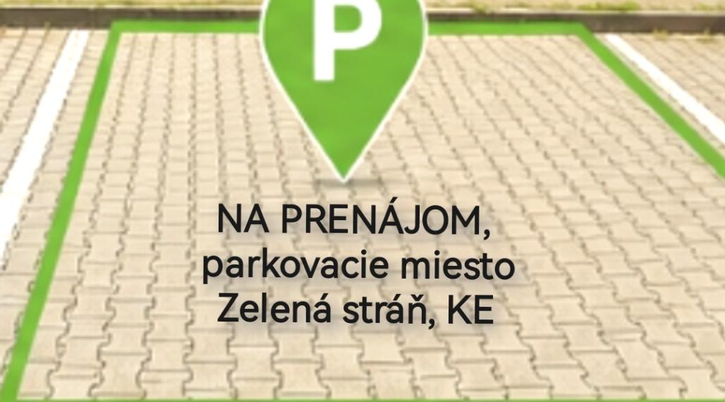 Na prenájom - parkovacie miesto, Košice III.