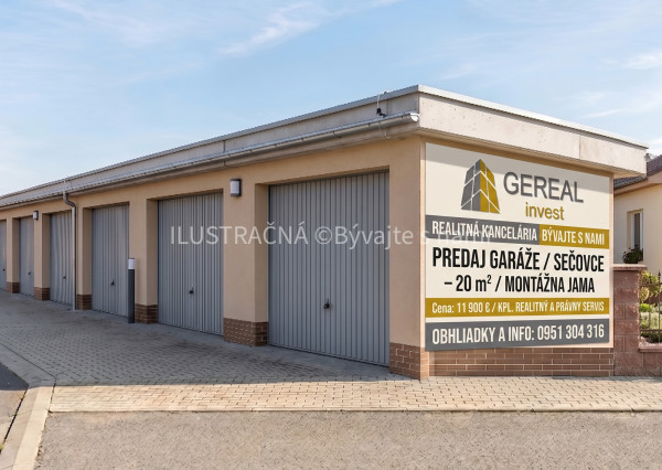 Predaj | Priestranná garáž s montážnou jamou | Sečovce | BÝVAJTE s nami