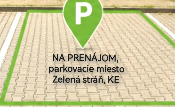 Na prenájom - parkovacie miesto, Košice III.